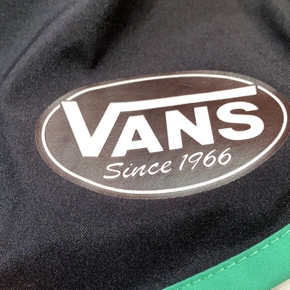 VANS Size Medium black with green trim athletic shorts NWOT - Picture 7 of 8